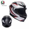 フルフェイスオープンAGV KオートバイヘルメットK6SフルヘルメットフォーシーズンズオスとメスのサイクリングオートバイフルカバーランニングヘルメットアンチフォグライトウェイトRXH1