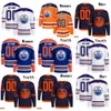 CUSTOM Edmonton Männer Frauen Jugend Oilers Hockey Trikots 55 Dylan Holloway 18 Zach Hyman 91 Evander Kane 13 Jesse Puljujarvi 56 Kailer Y 8567 2741