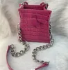 Batı Kraliçe Timsah Küçük Bel Mini Çanta Zinciri El Fatura Omuz Crossbody Bag