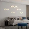 Lampes murales Lampe LED moderne pour salon chevet chambre allée lumière créative mouette décoration luminaire applique lustre