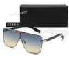 GM Modedesigner-Sonnenbrille, klassische Metallrandbrille, Outdoor-Strand-Sonnenbrille für Mann und Frau, Mischungsfarben mit Box