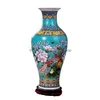 Vasos vaso chinês cerâmica 46 cm de altura grande flor com phoenix e padrão para decoração de casa 1 standvases combinados vasos gota dhxfs