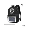 Solar Rucksack Männer Rucksäcke Cartoon Anti-Diebstahl Wasserdicht 14 Zoll Frau USB Lade Reise Schultaschen Für Jugendliche Designer 010 Dheya