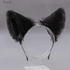 Chapéus de festa bonito gato raposa orelha headbands festa cosplay aros de cabelo lolita mulheres meninas animal orelha hairband natal acessórios de cabelo yq240120