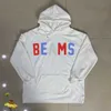 Moletons masculinos Moletons Moda Americana Streetwear Vigas Hoodie de Alta Qualidade Carta Imprimir Homens Mulheres Soltas Vigas Casuais Moletons Pulôver J240120