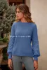 Kobiet Swatters Women's 2024 Winter Pullover Sweter Sweter Casual Long Rleeve Crewneck Loose Chunky Knit Jumper Tops Bluzka