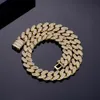 Designer di gioielli Collana a catena a maglia cubana ghiacciata Oro 14 carati 18 carati Argento sterling puro 925 Vvs Moissanite Catena personalizzata con diamanti HipHop