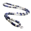 Bracelets Pop Yoga Bracelets For Women 108 Mala Natural Moon Stone and Matte Sodalite 8MM Beaded Louts Meditation Men Jewelry