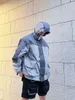 Grailz Proje Çok Cep Yumuşak Kabuk Güneş Koruma Erkekler İçin Fermuar Ceketi İçin Sprinkler Ceket Vibe Stil Erkekler