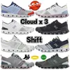 Schuhe On Herren Schuhe Damen x 3 Shift Shoe Fashion Heather Glacier Niagara White Heron Black Niagara Sport Sneakers Herren Mesh Low Runner Aus Weiß