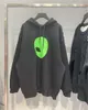 Designer hoodies män hoody balencigaas mens tröja tröja hög version höst och vinter ny främmande tryck män och kvinnor paris tvätt slitna fleece tsc5 b164