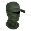 Visors Summer Camouflage Baseball Cap with Full Face Mask Scaf Bicycle Sports Cover Hiking Tactical Military Balaclava Hat 873