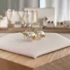 25e6 Stud Tiny Earrings 19 Styles Channel Pearl Diamond Drop Gold Designer för Woman Fashion Brand Not Fade Silver Wedding Earring