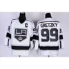 Outlet di fabbrica Uomo Los Angeles Kings 99 Wayne Gretzky Nero Viola Bianco Giallo 100% cucito Maglia da hockey su ghiaccio economica della migliore qualità 7072