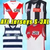 Maglie Geelong Cats Rugby AFL Essendon Bombers Melbourne Blues Adelaide Crows St Kilda Saints 22 23 GWS Giants GUERNSEY Tasmania West Coast Eagles 2845