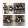 Badrumshyllor Shees No-Drill Wall Mount Corner Shelf Dusch Storage Rack Holder For Shampoo Organizer Accessories Drop Delivery Hom DH1DS