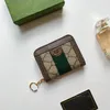 Nya modekvinnor plånböcker blixtlås mynt handväska mini nyckelkedja bärbar liten plånbok multikort bitkortshållare