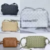 8A Bottegastassen Loop Cameratas Mini Cassette Portemonnees Kleine Intrecciato Leren Crossbodytassen Met Geknoopte Metallic Versiering Dames Luxe Designer Portemonnee