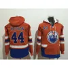 97 Connor McDavid Edmonton Oilers 29 Leon Draisaitl 44 Zack Kassian 99 Wayne Gretzky Hoodie tröja Hockey Jerseys 8982