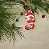 Christmas Decorations Fairy Light Santa Hat Xmas Ornaments Merry Chistmas Decoration For Home Chrismtas Tree Pendants