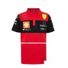 Motosiklet Kıyafet Klasik Ferrari F1 T-Shirt Forma 1 Fanlar Ekstrem Spor Nefes Alabilir Giysiler Üst büyük boyutlu kısa kollu özel damla dhwqd