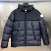 Herrarna ner parkas mens puffer jackor downs rockar designer herr kvinnors huvar ytterkläder parkor med halsringning broderad bokstav webbing lapel vinterjackor