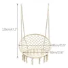 Hammocks Outdoor Indoor Handmade Knitted Round Hanging Hammock Chair Nordic Style Dormitory Bedroom Baby Kid Children Swing Drop Deliv Dhvpw