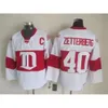 Трикотажные изделия Detroit Red Wings Vintage Version 19 YZERMAN 40 ZETTERBERG 13 DATSYUK 5 LIDSTROM 24 CHELIOS 9 HOWE 31 JOSEPH Хоккейная майка 5837 4702