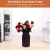 Wazony wazon wazon mały kwiat drewniany drewno drewniany drewniany rustykalny dekoracyjny nowoczesne garnki z półki na półkę