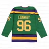 Mighty Ducks Movie Gordon Bombay 96 Charlie Conway 99 Adam Banks Greg Goldberg 44 Fulton Reed Hockey Jersey 8335