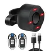 Verlichting USB Oplaadbaar Draadloos Anti-diefstalalarm met afstandsbediening Smart Bike Achterlicht Alarm 110dB Remlicht Trillingsdetectie