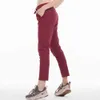 Lu Pant Align Lemon Yoga 4 Leggings para correr Mujer Entrenamiento Tejido elástico Pantalones de súper calidad Gimnasio al aire libre Medias deportivas Pantalones de nueve puntos LL Lu Jogger