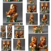 中国のスタイル製品大規模なサイズの唐王朝のトライカラーの艶出しy foo dog fengshui彫像ドロップデリバリーホームガーデンアーツdhmcc