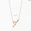 T Kettingen Pendan Modieus Huis S925 s Erling Zilver Le Er Leaf Horen Kleine Gouden Pla Ed Ketting Dwz Populaire sieraden Vlhn