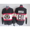 Chicago Retro Blackhawks Hockey 81 Marian Hossa Jersey 28 Steve Larmer 4 Bobby Orr 7 Chris Chelios 10 Patrick Sharp Vintage Classi 2665 5717