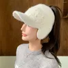 Ball Caps Winter Hats For Women Hat Thick Warm Twist Knit Female Fall Fleece Visor Bonnet Beanie Gorro Baseball