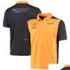 Odzież motocyklowa 2022 NOWOŚĆ T-shirt F1 Summer Racer Short-Sleeved Forma 1 T-shirts Mens Shirts Fani samochodu Drużyna wyścigowa Plus S Otxjm