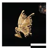 Broches, broches Vintage Papillon Ailes Fée Broches Qualité Émail Femmes Broche Broches 2 Couleurs 2021 Ange Designer Bijoux Cadeau Drop DH32E