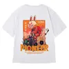 Men's T-shirts Oversize American Large Fashion Brand Fat China-chic Hip Hop Loose Cartoon Short Sleeve T-shirt Half