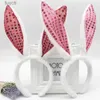 Party Hats Easter Bunny Ears pannband Glitter Rabbit Ears Girls Hair Band Party Cosplay Costume Headwear Kid Hårtillbehör för barn YQ240120