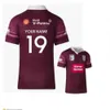 23 T-shirts d'extérieur pour hommes et femmes Harvey Norman QLD Maroons 2024 Jersey de rugby Australie QUEENSLAND ÉTAT D'ORIGINE NSW BLUES Chemise d'entraînement à domicile TRY 4374 3273 4397