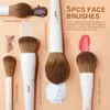 Jessup Makeup Brushes 1014pc Makeup Brush Set Synthetic Foundation Brush Powder Contour Eyeshadow Liner Blending Highlight T329 240118