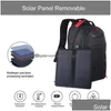 Solar-Rucksack Panel-Rucksäcke 15,6-Zoll-Laptop-Taschen zum bequemen Aufladen für Reiseladegeräte Tagesrucksäcke 0103 Drop Delivery Lights Ligh Dhzt8