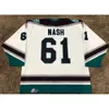 Custom Rare Vintage 2000-02 OHL RICK NASH London Knights Hockey Jersey Ricamo Bianco Ed o Personalizza qualsiasi numero e nome maglie S- 5003 8925 4169