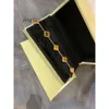 Jewelry Designer Chain Van Four Leaf Clover Bracelet Cleef Van Bracelets Van Charm Brand Clover Luxury 18K Gold Love Bangle Charm 4 Leaf Clovers Shining Crystal Diamo