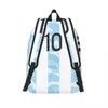 Bolsos Argentina 10 Lionel Soccer Mochila clásica Mochila deportiva Amante del jugador de fútbol Mochila para hombres Mujeres Bolso de hombro para computadora portátil