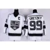 Fabryka Męskie Los Angeles Kings 99 Wayne Gretzky czarny fiolet biały żółty 100% tani najlepsza jakość hokeja na lodzie 4741 1198 7052