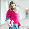 Porte-bébés Slings Sacs à dos Allaitement Gear Sling Baby Stretchy Wrap Carrier Poussettes pour nourrissons Gallus Enfants Allaitement Hipseat Drop Del Dh0Jh