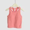 Lu Align Lemon Yoga EBB Colete Esportivo Esporte Feminino Jaqueta Forma Regata Fitness Camisa Sem Mangas Sutiã Primavera e Verão com Almofada no Peito LL Lu Jogger Colete