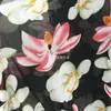 Giyim kumaş dokusu au metre stili 75 D Viskoz Dekorasyonlu Çiçek Baskılı Şifon Bohem Elbise Gömlek Kumaşları